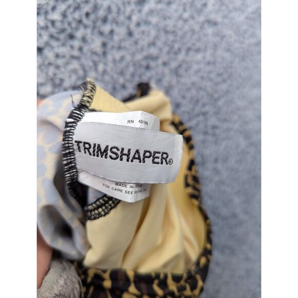 NWOT Trimshaper One Piece Swimsuit Size 10 Animal Print Leopard Cheetah Brown - Picture 9 of 10